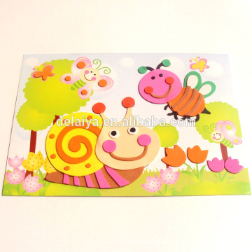 Educational toys EVA foam puzzle sticker kit for snail